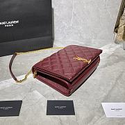 YSL Becky Quilted Lambskin Chain Bag 629246 Size 25 x 17 x 7 cm - 6