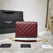 YSL Becky Quilted Lambskin Chain Bag 629246 Size 25 x 17 x 7 cm - 4