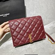 YSL Becky Quilted Lambskin Chain Bag 629246 Size 25 x 17 x 7 cm - 2