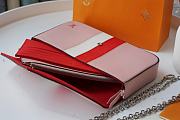 LV Pochette Felicie Epi Leather Bags Pink M62982 Size 21 x 12 x 3 cm - 6