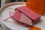 LV POCHETTE FÉLICIE Chain Bag Patent Leather Powder M64358 Size 21 x 12 x 3 cm - 6