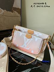 LV Multi Pochette Accessoires Handbag Pink 57634 Size 24 x 13.5 x 4 cm - 1