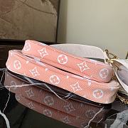 LV Multi Pochette Accessoires Handbag Pink 57634 Size 24 x 13.5 x 4 cm - 2