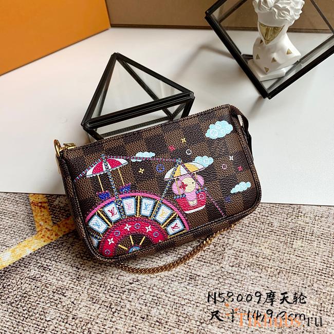 LV Mini Pochette Accessoires Christmas Silk Screen N58009  - 1