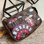 LV Mini Pochette Accessoires Christmas Silk Screen N58009  - 4