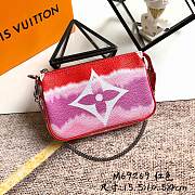 LV Escale Pochette Accessoires Mini Clutch Red M69269 Size 15.5 x 10.5 x 4 cm - 1