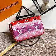 LV Escale Pochette Accessoires Mini Clutch Red M69269 Size 15.5 x 10.5 x 4 cm - 4