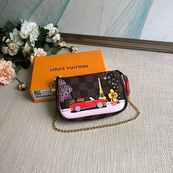 LV Mini Pochette Accessoires N58009 Size 15 × 9.5 × 3 cm