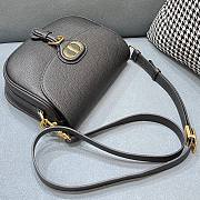 Dior Bobby Black Lychee Pattern 9319 Size 22 x 7 x 18 cm - 6