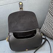 Dior Bobby Black Lychee Pattern 9319 Size 22 x 7 x 18 cm - 4