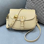 Dior Bobby Muscle Beige Lychee Pattern 9319 Size 22 x 7 x 18 cm - 1