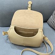 Dior Bobby Muscle Beige Lychee Pattern 9319 Size 22 x 7 x 18 cm - 5