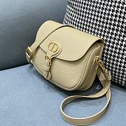 Dior Bobby Muscle Beige Lychee Pattern 9319 Size 22 x 7 x 18 cm - 4