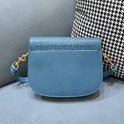 Dior Bobby Sea Blue Lychee Pattern 9319 Size 22 x 7 x 18 cm - 3