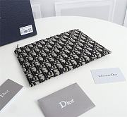 Dior OBLIQUE Clutch Apricot Jacquard 2OBCA225YSE Size 27 x 19 cm - 5