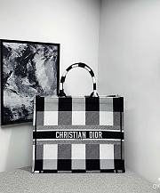 Dior Book Tote Color Series Black And White Size 41.5 x 32 x 5 cm - 1