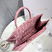 Dior Colorful Jacquard Canvas Handbags Pink M1286 Size 41.5 x 32 x 5 - 4