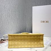 Dior Colorful Jacquard Canvas Handbags Yellow M1286 Size 41.5 x 32 x 5 - 2