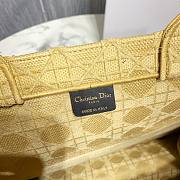 Dior Colorful Jacquard Canvas Handbags Yellow M1286 Size 41.5 x 32 x 5 - 5