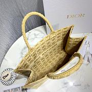 Dior Colorful Jacquard Canvas Handbags Yellow M1286 Size 41.5 x 32 x 5 - 6