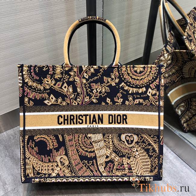 Dior Book Tote Yellow Size 42 cm - 1