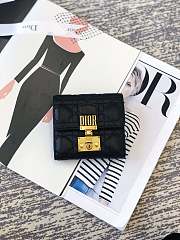 Dior Coin Purse Black Size 11.5 cm - 2