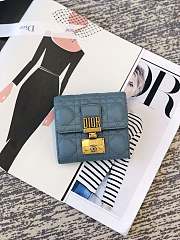 Dior Coin Purse Blue Size 11.5 cm - 1