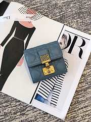 Dior Coin Purse Blue Size 11.5 cm - 3