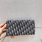 Dior Oblique Embroidered Canvas Clutch 5404 Size 24.5 x 13 cm - 3