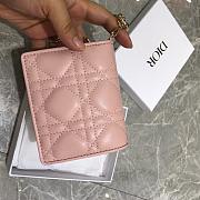 Dior Two-Fold Wallet Pink Size 11 x 9 x 3.5 cm - 5