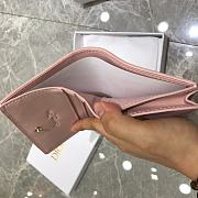 Dior Two-Fold Wallet Pink Size 11 x 9 x 3.5 cm - 3