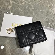 Dior Two-Fold Wallet Black Size 11 x 9 x 3.5 cm - 1