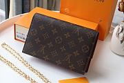 LV FLORE Chain Wallet Red M67404 Size 7.5 x 11.5 x 3.5 cm - 4