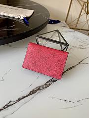 LV Pocket Organizer Monogram Red M60502 Size 8 x 11 x 1 cm - 5