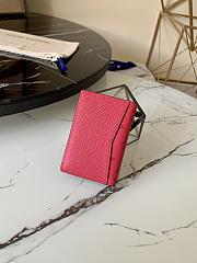 LV Pocket Organizer Monogram Red M60502 Size 8 x 11 x 1 cm - 3