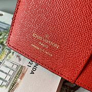 LV Monogram Canvas Print Small Ring Agenda Book Cover Red Doorman R20005 Size 10 x 14 cm - 3