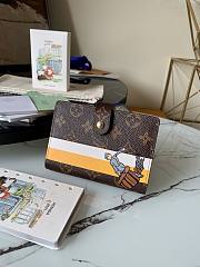 LV Monogram Canvas Print Small Ring Agenda Book Cover Yellow Doorman R20005 Size 10 x 14 cm - 6