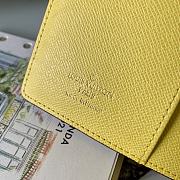 LV Monogram Canvas Print Small Ring Agenda Book Cover Yellow Doorman R20005 Size 10 x 14 cm - 5