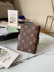 LV Monogram Canvas Print Small Ring Agenda Book Cover Beautiful Girl R20005 Size 10 x 14 cm - 6