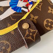 LV Monogram Canvas Print Small Ring Agenda Book Cover Beautiful Girl R20005 Size 10 x 14 cm - 2