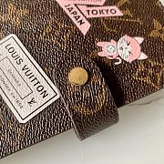 LV Monogram Canvas Print Small Ring Agenda Book Cover Silk Screen R20005 Size 10 x 14 cm - 4