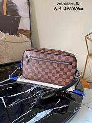 Louis Vuitton KASAI CLUTCH Damier Ebene N41663 Size 24 x 16 x 6 cm  - 1