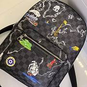 Louis Vuitton Josh Backpack Silk-Screened Map M41473 Size 31 x 42 x 13 cm - 5