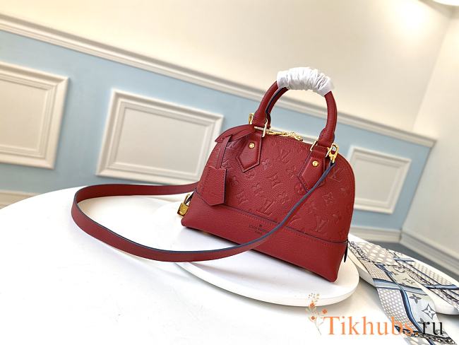 LV Neo Alma BB Monogram Empreinte Red Leather M44858 Size 25 x 18 x 12 cm - 1