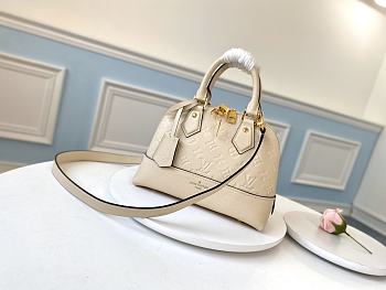 LV Neo Alma BB Monogram Empreinte Cream Leather M44858 Size 25 x 18 x 12 cm