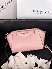 Givenchy Mini Antigona Leather Bag Pink 9981-4 Size 18 x 13 x 7 cm - 1