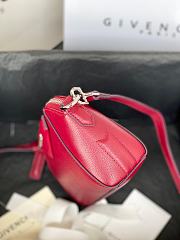 Givenchy Mini Antigona Leather Bag Red Wine 9981-4 Size 18 x 13 x 7 cm - 6