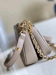 LV Multi Pochette Accessoire Monogram Empreinte Leather Gray M45777 Size 24 x 13.5 x 4 cm - 2