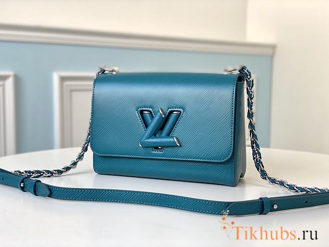 Louis Vuitton Epi Leather Twist MM Blue M50282 Size 23 x 17 x 9.5 cm  - 1