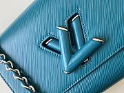 Louis Vuitton Epi Leather Twist MM Blue M50282 Size 23 x 17 x 9.5 cm  - 2